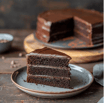 Chocolate Fudge Cake Slice